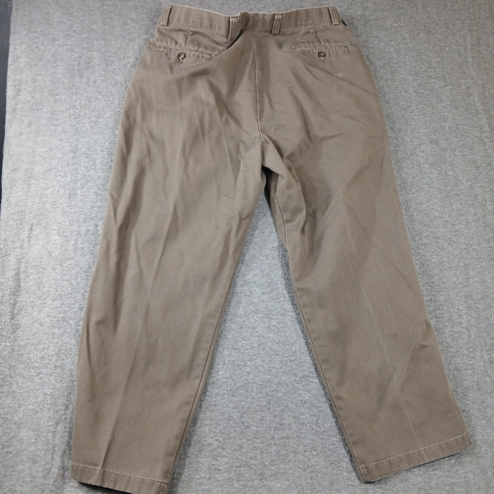 Dockers Chino Pants Mens 38x29 Brown Pleated Cotton Khakis 405616128 - Picture 2 of 9